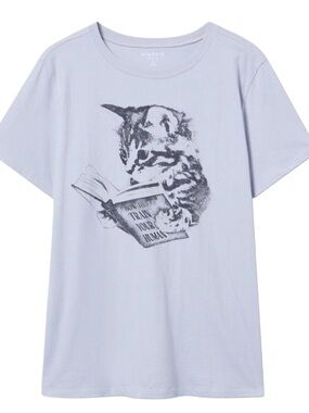 torrid Cat Reading Graphic Tee